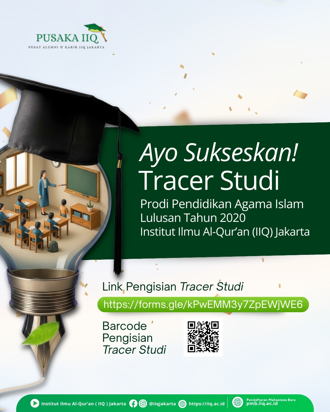 Tracer Study 2020: Lulusan PAI IIQ Jakarta Tunjukkan Daya Saing dan Relevansi Tinggi di Dunia Kerja