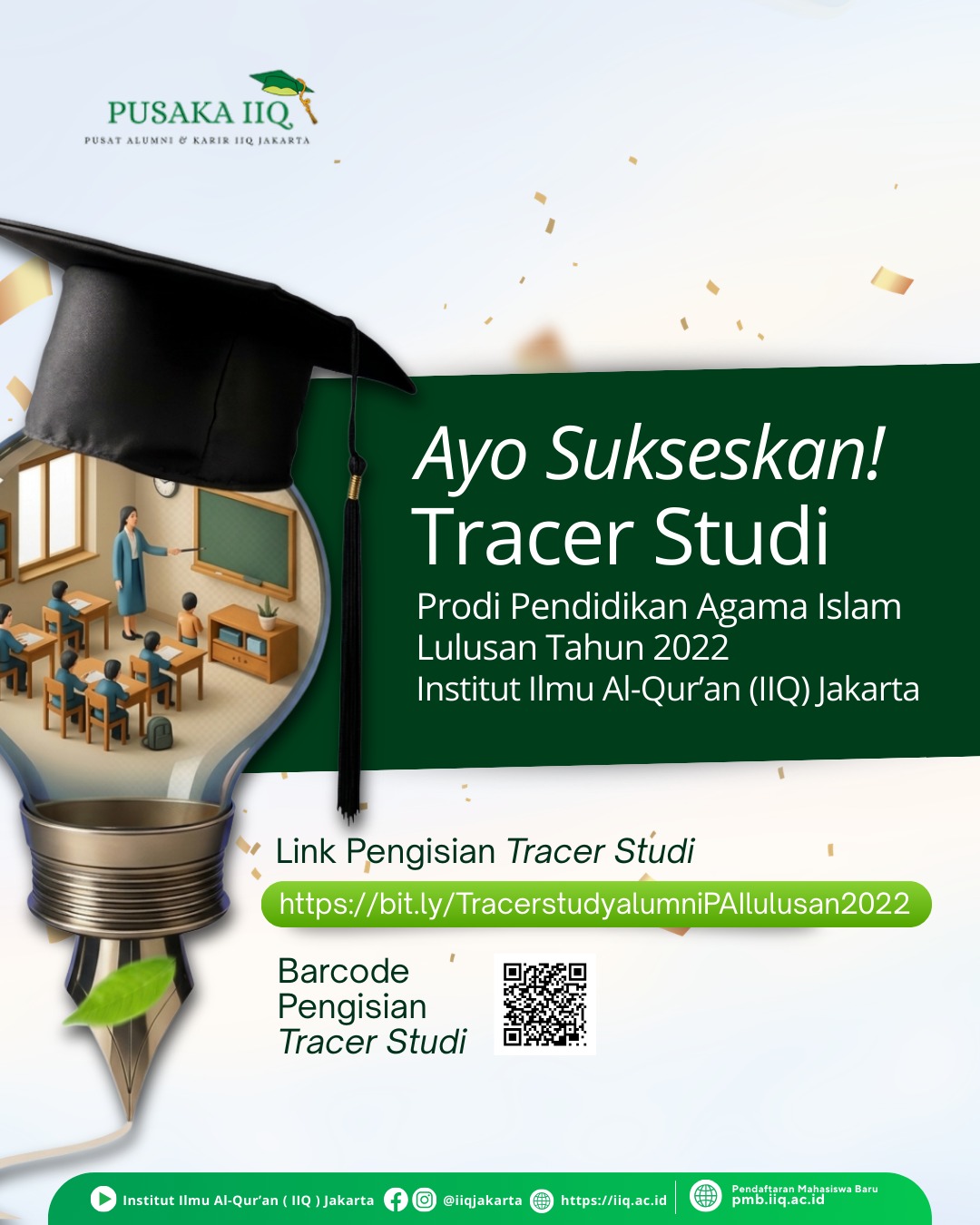 Tracer Study 2022: Mayoritas Lulusan PAI IIQ Jakarta Terserap Dunia Kerja dalam Waktu Kurang dari Enam Bulan